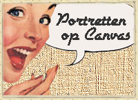 portret op canvas